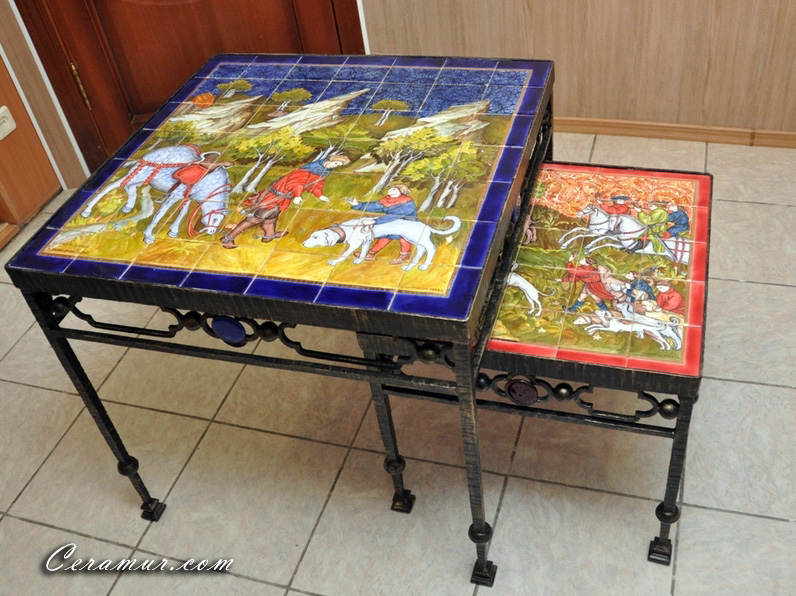 Table Decorative Tile Mural